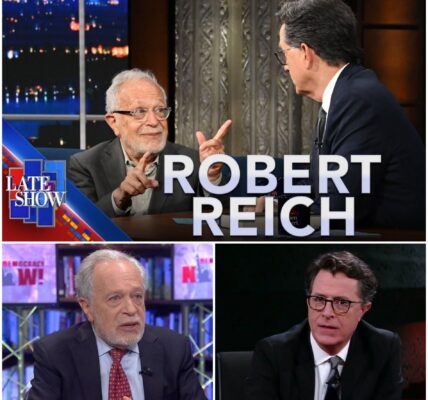 “THE SCREEN SAID +187,000 JOBS. HE JUST STARED AT IT — AND SAID, ‘NOPE.’” What Robert Reich Saw Behind the Number Made Colbert Go Silent — And Now Even CNN’s Not Sure What to Report Anymore.