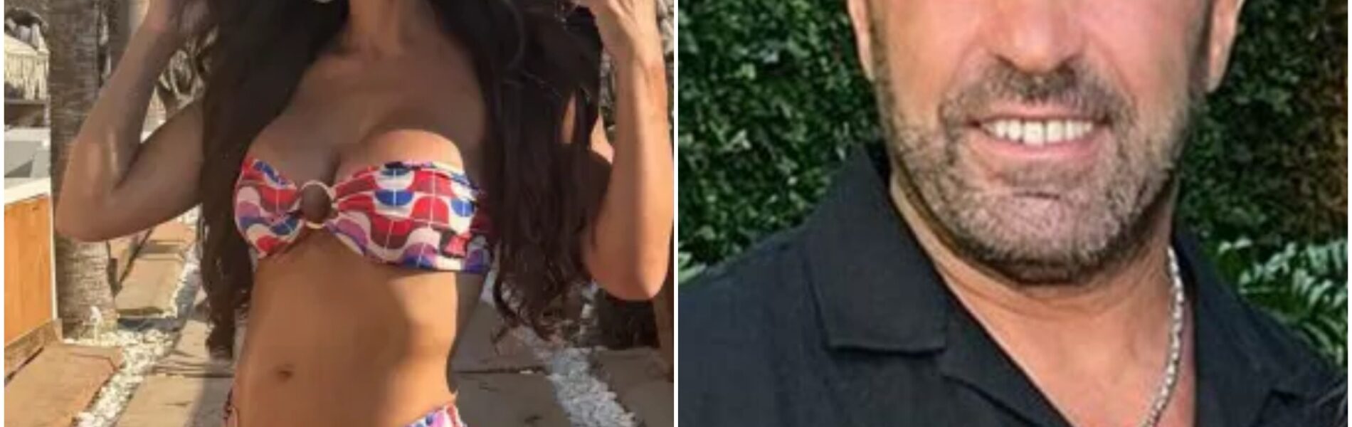 HOT PHOTOS: Joe Giudice's ex-husband drooled and said "I got chills" after seeing Teresa Giudice show off a purple lace bikini by the pool that fans have never seen before...