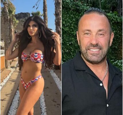 HOT PHOTOS: Joe Giudice's ex-husband drooled and said "I got chills" after seeing Teresa Giudice show off a purple lace bikini by the pool that fans have never seen before...