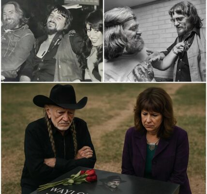 Jessi Colter and Willie Nelson Reflect on Waylon Jennings' Legacy During Visit to His Grave