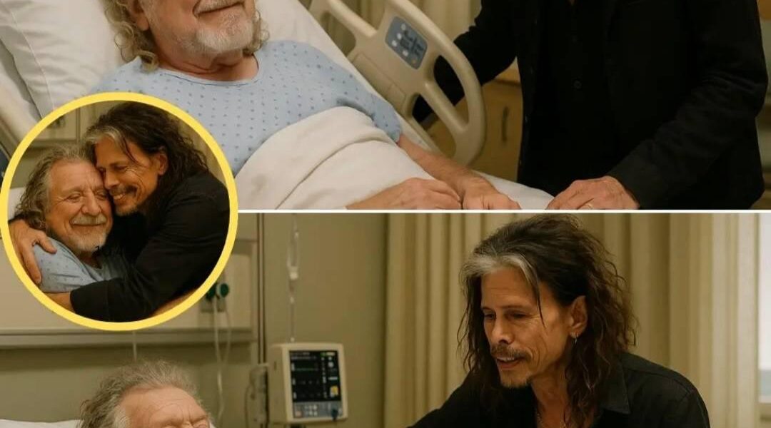 Robert Plant Collapses at Glastonbury — Steven Tyler’s Emotional Visit Leaves Fans in Tears. Is the voice of Led Zeppelin gone forever