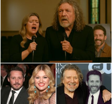 "‘God Gave Me You’: Kelly Clarkson and Robert Plant Deliver Heartfelt Duet at Brandon Blackstock’s Memorial, Leaving the Audience in Tears"