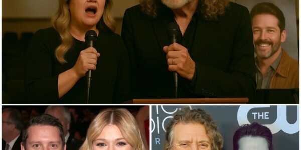 "‘God Gave Me You’: Kelly Clarkson and Robert Plant Deliver Heartfelt Duet at Brandon Blackstock’s Memorial, Leaving the Audience in Tears"