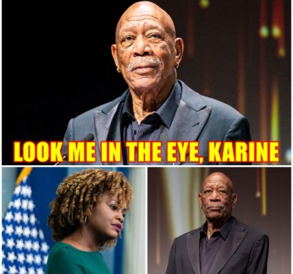 “LOOK ME IN THE EYE, KARINE” — Morgan Freeman Silences Karine Jean-Pierre With One Devastating Line That Left the Studio Frozen
