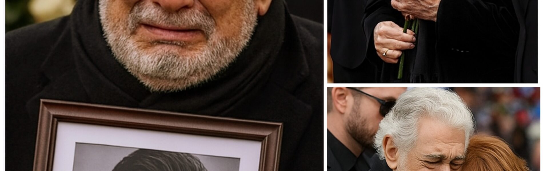 Placido Domingo Breaks Down in Tears at His Wife’s Funeral – Family Holds Him as He Whispers a Final Goodbye