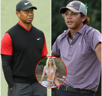 TENSION ERUPTS 🚨 “Have you lost your mind completely?!” – Tiger Woods’ 8 SHOCKING words to son Charlie after explosive Paige Spiranac scandal rock the golf world, leaving the young star frozen in stunned silence.
