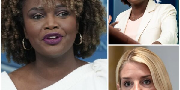 SHOCKING SHOWDOWN: Pam Bondi Humiliates Karine Jean-Pierre in Brutal Exchange That Leaves Washington Stunned
