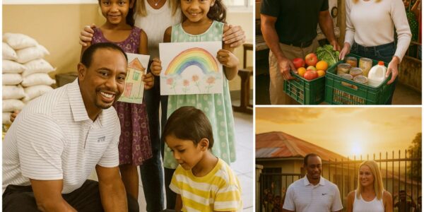 THE WORLD STANDS IN AWE: Tiger Woods and Girlfriend Vanessa Trump Secretly Deliver Thousands of Food Supplies to an Orphanage Caring for Abandoned Children — A Lifeline of Hope in the Darkest of Days!