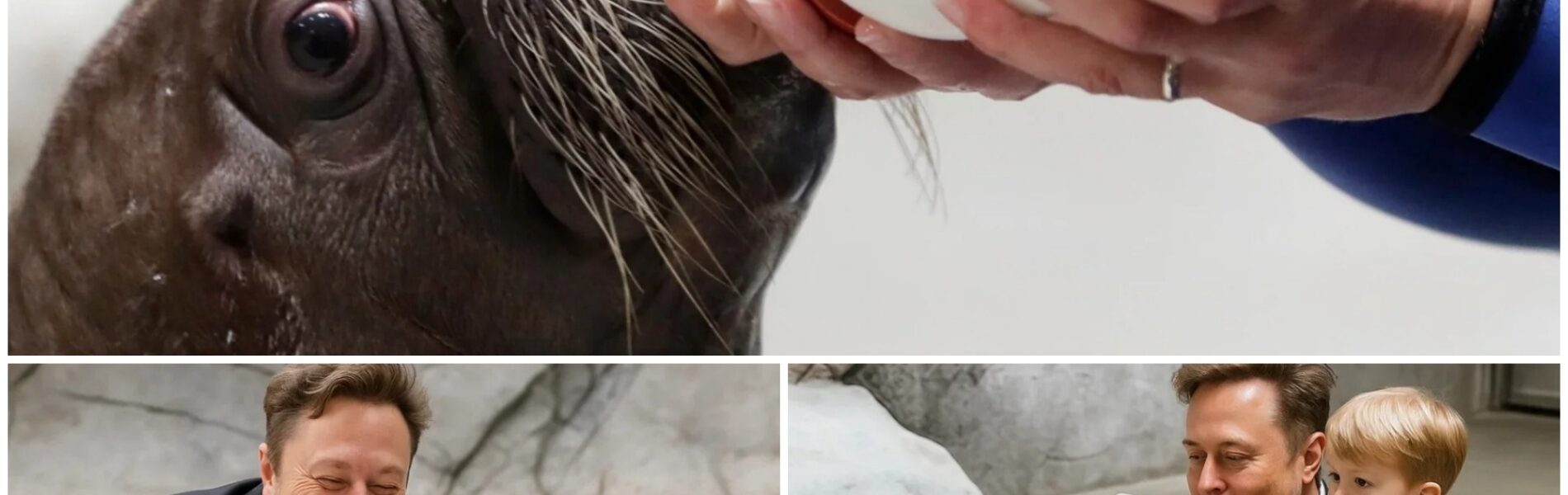 Elon Musk Visits SeaWorld With Son — What the Baby Walrus Did Next Left Everyone Speechless.