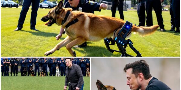 Elon Musk’s Life-Changing Gift to Injured Police Dogs Sparks Global Cheer, Witness the heartwarming moment when Elon Musk’s innovative robotic legs give injured police dogs a second chance at life.