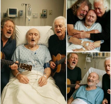 A Moment of Magic: Robert Plant and Jimmy Page’s Unforgettable Hospital Visit to Phil Collins