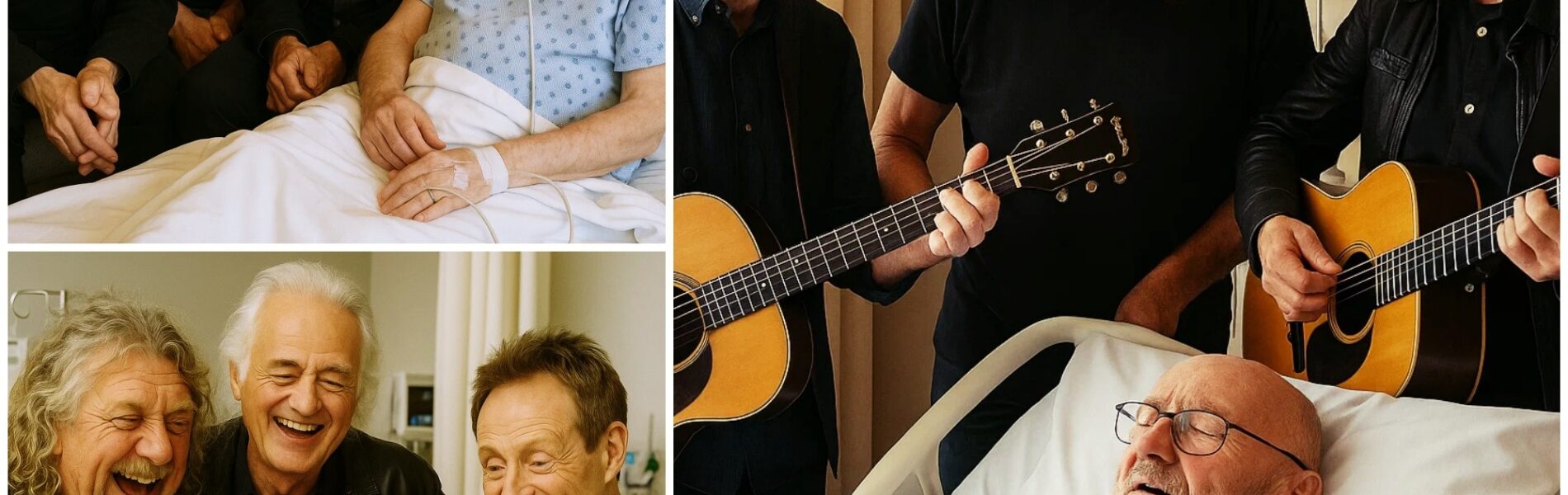 A Moment of Magic: The Remaining Members of Led Zeppelin Visit Phil Collins in Hospital