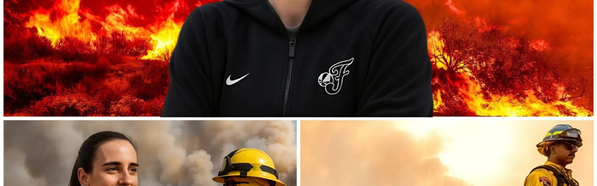 Caitlin Clark Brings Relief to California Wildfire Victims, Overcoming Obstacles to Offer Help