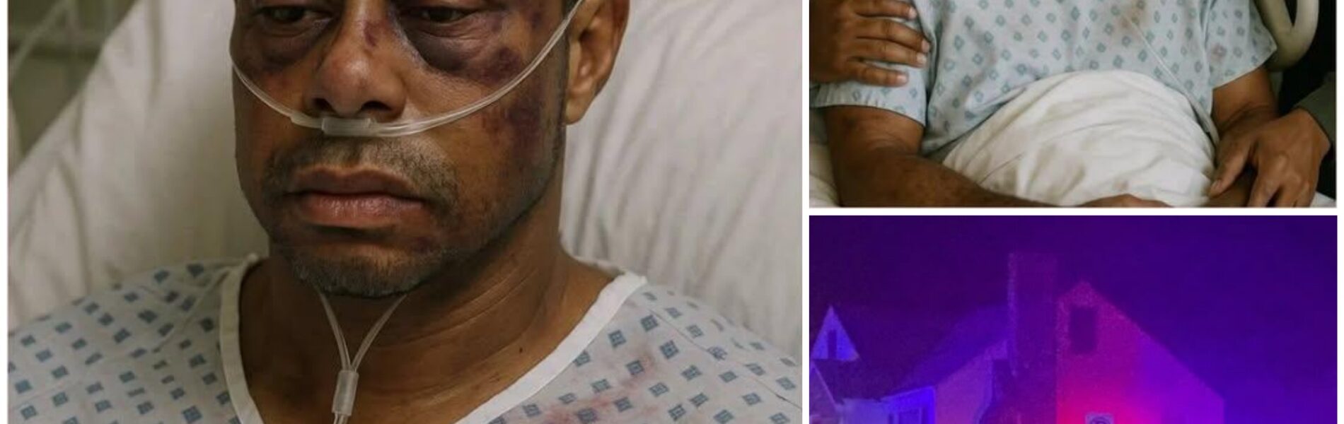 SAD NEWS: Tiger Woods Brutally Assaulted in Shocking Home Invasion — Golf Icon Battles Severe Injuries as Police Hunt for the Mysterious Attacker