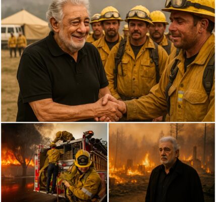 GOOD NEWS: Plácido Domingo has decided to use all the proceeds from this year's concert to support firefighters who are fighting the terrible fires in California day and night. He appreciates and accompanies them, giving them the strength to protect the community in times of trouble. But that's not all...