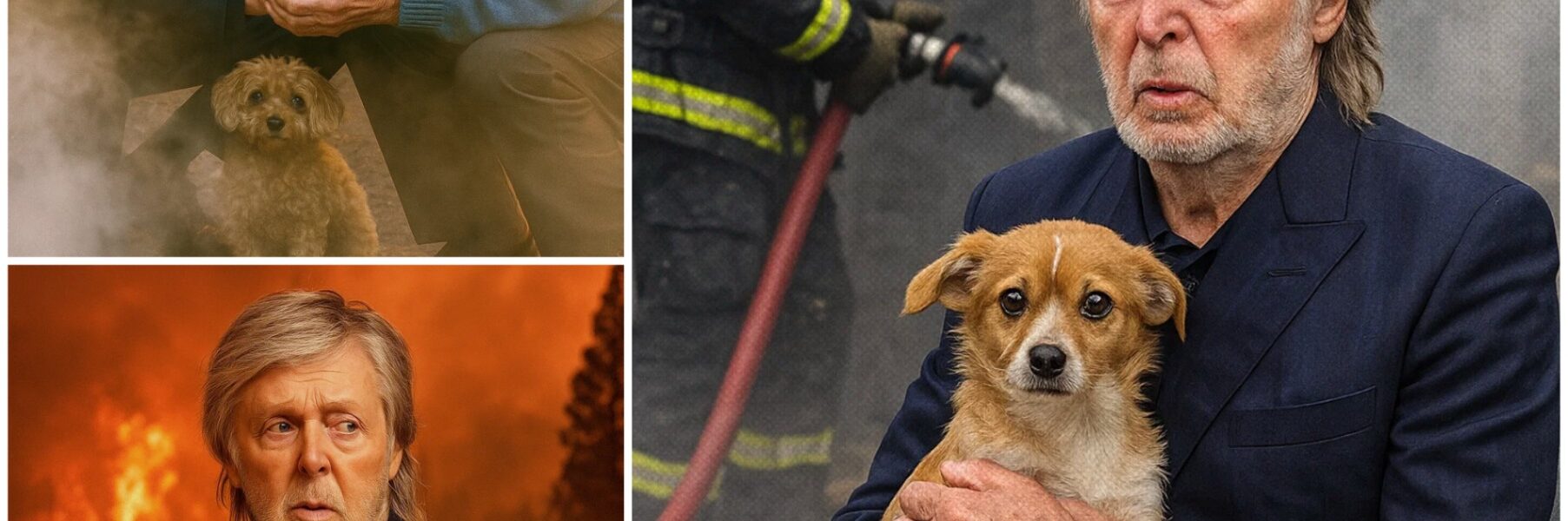 Amid a California storm, Paul McCartney braved danger to find a lonely elderly man's lost dog — a touching moment that brought millions to tears.
