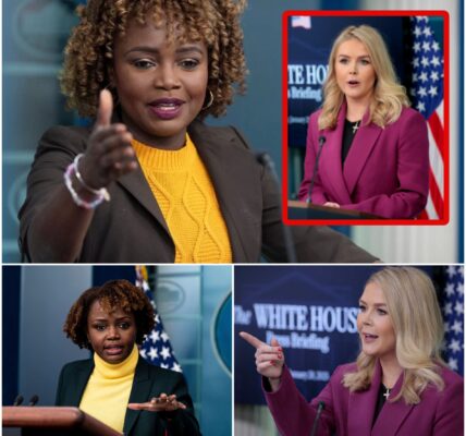 BREAKING: Karoline Leavitt HUMILIATES Karine Jean-Pierre LIVE — Crowd ERUPTS in Wild Cheering as Tensions Boil Over