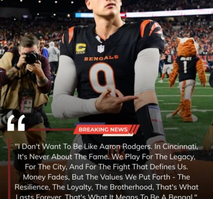 BREAKING: Joe Burrow Criticizes Fame-Focused Approach in NFL — "It's About Legacy, Not Money"