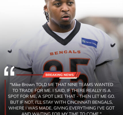 BREAKING: Tahj Brooks Opens Up About His Loyalty to Bengals, Rejects Trade Offers, and Stays Committed to His Legacy