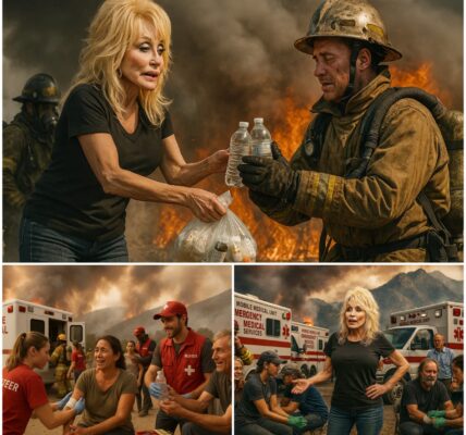 Amid the roaring flames of the Gifford Fire, thousands face danger and despair — yet hope arrives in the most unexpected way. Dolly Parton steps in with urgent medical aid, offering life-saving care to both terrified residents and exhausted firefighters, turning tragedy into a story of compassion and courage.