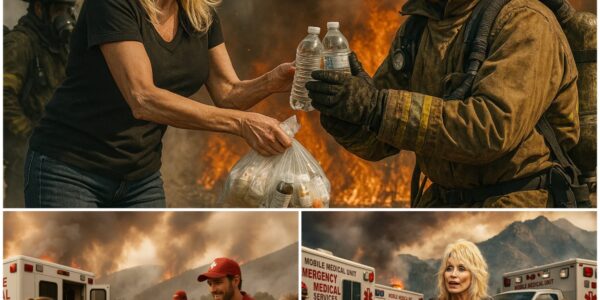 Amid the roaring flames of the Gifford Fire, thousands face danger and despair — yet hope arrives in the most unexpected way. Dolly Parton steps in with urgent medical aid, offering life-saving care to both terrified residents and exhausted firefighters, turning tragedy into a story of compassion and courage.
