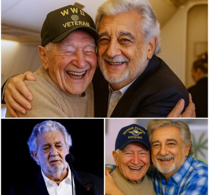 GOOD NEWS: Plácido Domingo gave up his first-class seat to a veteran, thanking him for his service and humbly honoring his sacrifice—an inspiring reminder of respect, gratitude, and the power of kindness in everyday life.