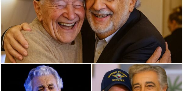 GOOD NEWS: Plácido Domingo gave up his first-class seat to a veteran, thanking him for his service and humbly honoring his sacrifice—an inspiring reminder of respect, gratitude, and the power of kindness in everyday life.