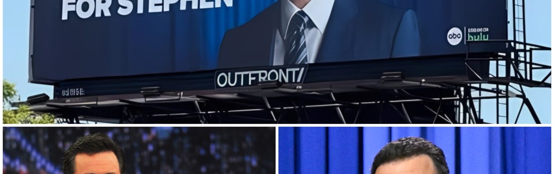 Jimmy Kimmel has put up a billboard endorsing Stephen Colbert for an Emmy, but the “we’re all in this together” statement was part of his joke