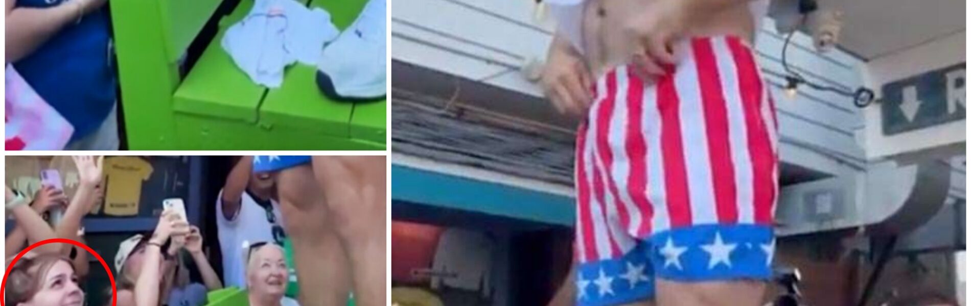 VIDEO: Jason Kelce Surprised The Crowd When He Pulled Out His "HUGE" Package, Causing A Female Fan To Open Her Mouth And Drool All Over Her Shirt Because What Was In Front Of Her Was Too Much To Imagine.