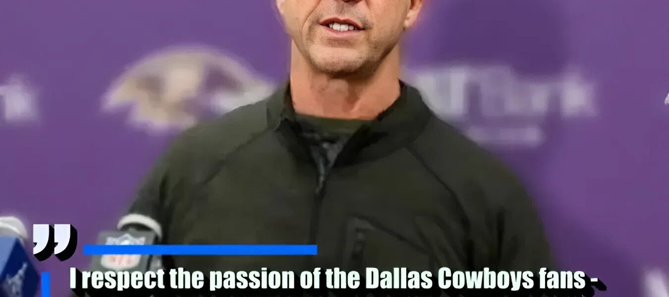 Baltimore Ravens Head Coach John Harbaugh Calls for NFL to Limit Dallas Cowboys Fans at Upcoming Game: ‘Crowd Noise Is Out of Control’
