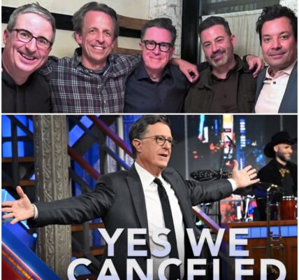 A Historic Moment in Late-Night TV: Rivals Unite on Colbert's Stage After Shocking Cancellation!