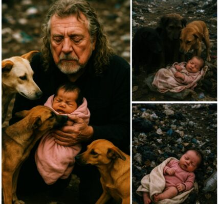 HEARTBREAKING RESCUE IN WEST MIDLANDS: THREE STRAY DOGS PROTECT ABANDONED NEWBORN FOR TWO DAYS – ROBERT PLANT’S EMOTIONAL VISIT BRINGS HOPE