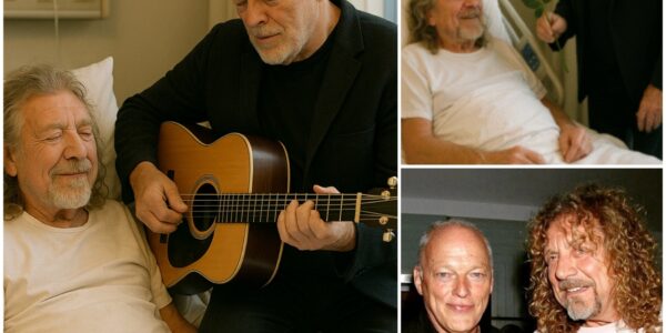 David Gilmour’s Silent Visit to Robert Plant’s Hospital Bed Leaves Fans Shaken — And the Note He Left Behind May Have Sparked a Miracle...
