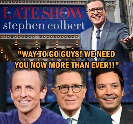 Jimmy Fallon and Fellow Comedians Unite for Surprise Show of Support at ‘The Late Show’ Following Colbert’s Cancellation.