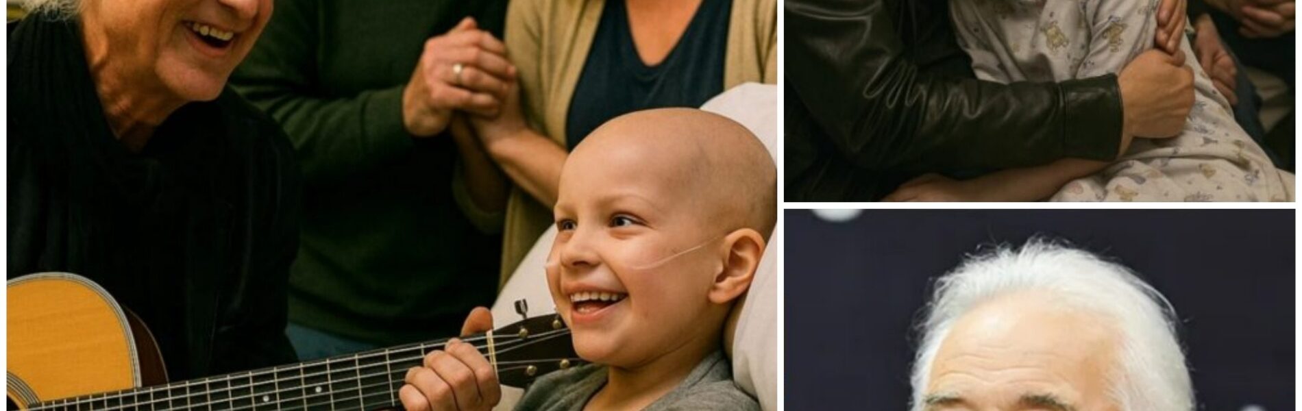 The oncology ward at Great Ormond Street Hospital in London grew still, as if the very air paused, when Jimmy Page quietly stepped inside. Dressed with humble grace in a dark jacket and scarf, the legendary British guitarist carried no spotlight—only warmth and humanity. At the bedside of a young fan fighting cancer, whose deepest wish was simply to meet him, Page offered something beyond fame: a moment of kindness, a spark of hope, and the silent promise that music can heal even in the darkest hours...