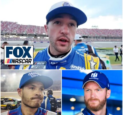 🔥🏁 NASCAR ERUPTS IN HIGH-DRAMA CHAOS! At Iowa, Chase Elliott EXPLODED with rage after being roughed up in a fiery battle with Kyle Larson and Dale Jr. Tensions flared, sparks flew, and fans were left stunned as the clash turned the race into total mayhem. This scandal could change everything!