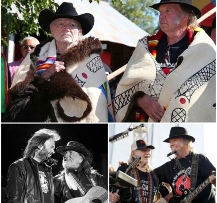 BREAKING: Willie Nelson and Neil Young Honored by Native Nations in Historic Ceremony for Advocacy of Farmers and Indigenous Rights.