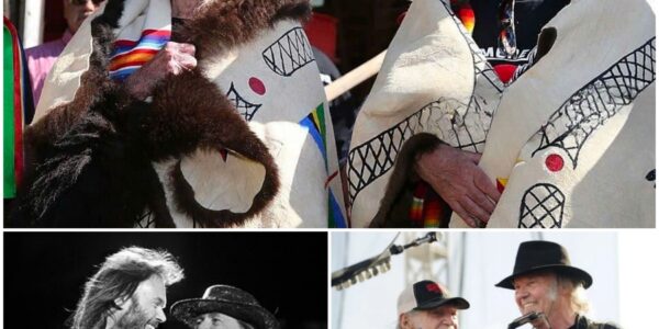 BREAKING: Willie Nelson and Neil Young Honored by Native Nations in Historic Ceremony for Advocacy of Farmers and Indigenous Rights.