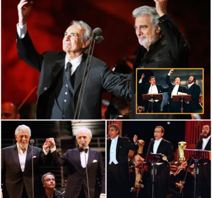 Experience a legendary moment at the Luciano Pavarotti Memorial Concert as Plácido Domingo and José Carreras perform “Celeste Aida”. Domingo’s commanding baritone blends perfectly with Carreras’ soaring tenor, creating a breathtaking dialogue of passion, longing, and devotion. Every note paints a story words cannot capture, a tapestry of triumph, vulnerability, and beauty. Listening feels like time itself pauses, leaving only music and the heartbeat of pure emotion. Don’t miss this unforgettable performance—it’s not just a song, it’s an experience that lingers long after the final note fades.