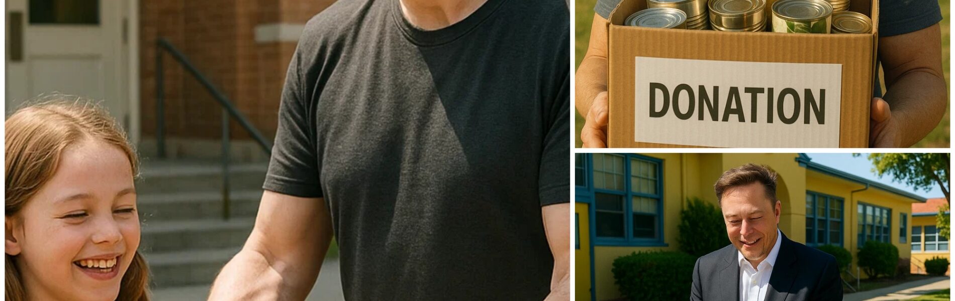 Elon Musk Spreads Hope in California: Donating 2 Tons of Food to Elementary Schools While Advocating for Fair Pay and Greater Support for Teachers Nationwide