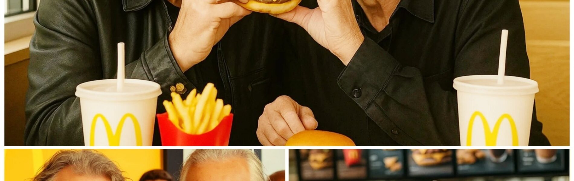 Shocking McDonald’s Moment: Robert Plant and Jimmy Page Leave Everyone Stunned — Manager Drops Tray, Then They Pay for EVERYONE’S Meal!
