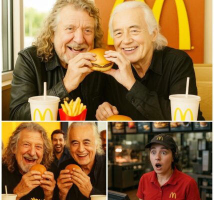 Shocking McDonald’s Moment: Robert Plant and Jimmy Page Leave Everyone Stunned — Manager Drops Tray, Then They Pay for EVERYONE’S Meal!
