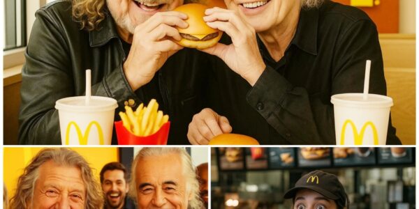 Shocking McDonald’s Moment: Robert Plant and Jimmy Page Leave Everyone Stunned — Manager Drops Tray, Then They Pay for EVERYONE’S Meal!
