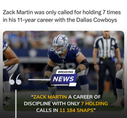 Zack Martin A Career of Discipline with Only 7 Holding Calls in 11 184 Snaps