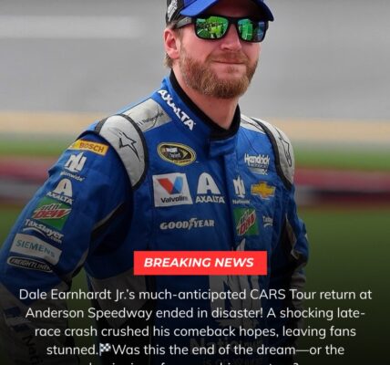 BREAKING: Dale Earnhardt Jr.’s CARS Tour Return at Anderson Speedway Ends in Disaster