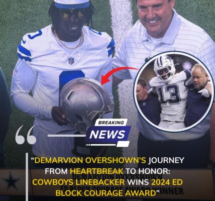 From ACL Tear to Team Inspiration: Overshown’s Story Earns Cowboys’ Courage Award
