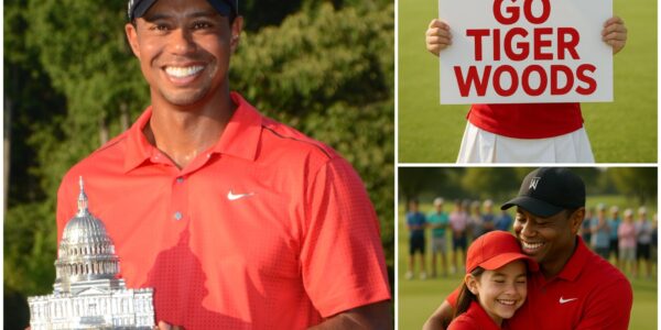GOOD NEWS: Right after his stunning round, Tiger Woods spotted a young fan battling illness, walked over, hugged him tightly, whispered words of courage—then placed his glove in the boy’s hands, sparking an emotional standing ovation.