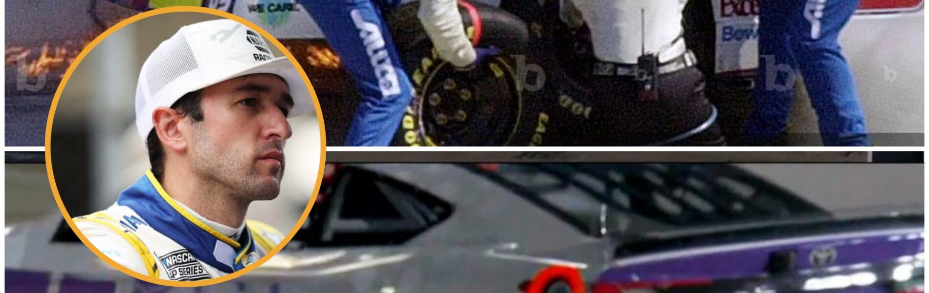 Breaking: Chase Elliott faces chaos on the track! A sudden loose lug causes his left front to fly off, and now he’s hit with a penalty for pitting outside the box—rumors swirl about what went wrong in those frantic moments. Fans can’t stop talking...