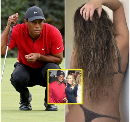 Paulina Gretzky shared extremely sexy bra and panties photos in her private bathroom and social media exploded when Tiger Woods left a comment and quickly deleted it...coplamcho