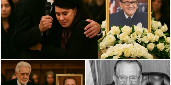 At Judge Frank Caprio’s funeral, the chapel was heavy with sorrow. Joyce E. Caprio sat in the front row, her hands trembling as her gaze lingered on the casket of her beloved husband. When Plácido Domingo slowly rose, the air shifted—his presence noble yet tender. With every step, he carried not the grandeur of a world stage, but the warmth of a friend. His gentle words and comforting embrace offered Joyce a moment of solace amidst the overwhelming grief.